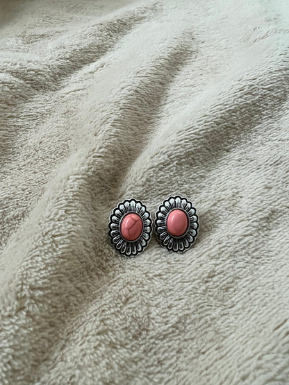 “FEELING PINK” Stud trio set