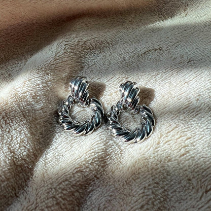“CROISSANT” statement earrings