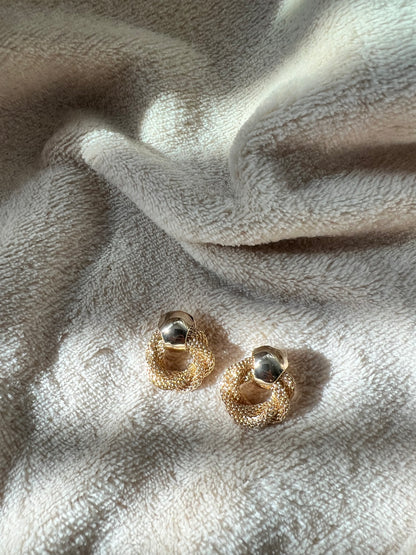 MINI “TWISTED MESH” stud earrings
