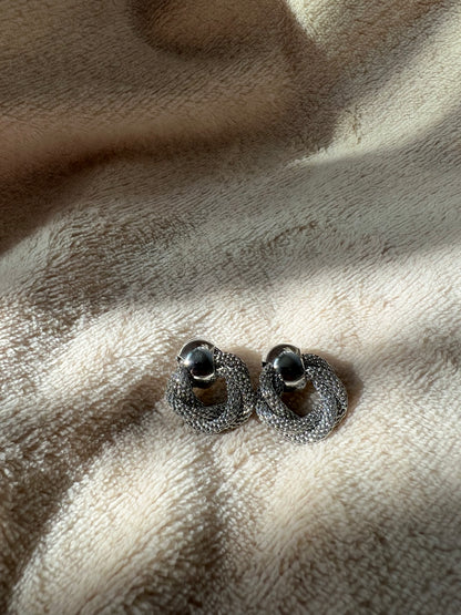 MINI “TWISTED MESH” stud earrings