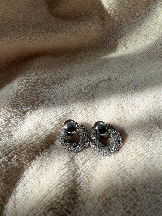 MINI “TWISTED MESH” stud earrings