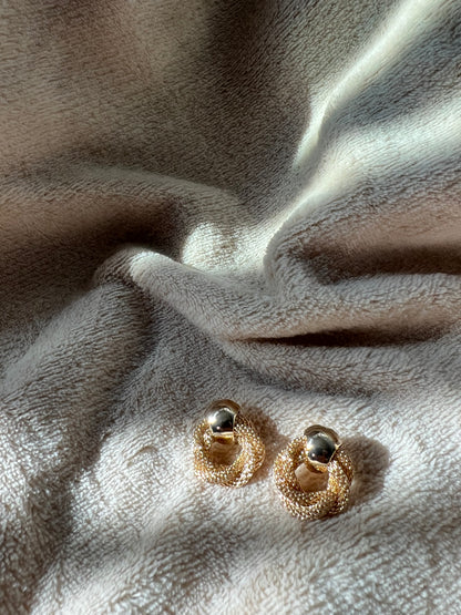 MINI “TWISTED MESH” stud earrings