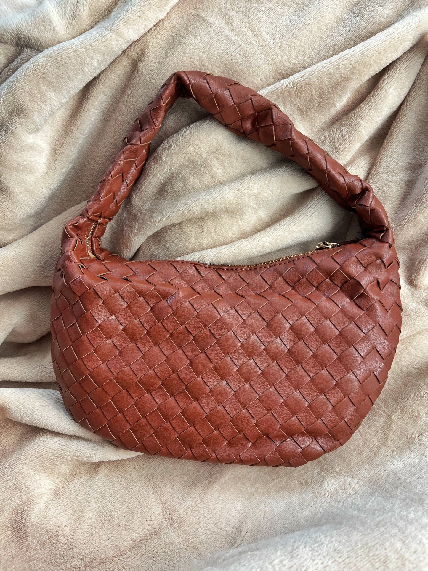 “JORJA” Brown Shoulder Bag