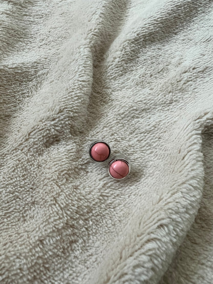 “FEELING PINK” Stud trio set