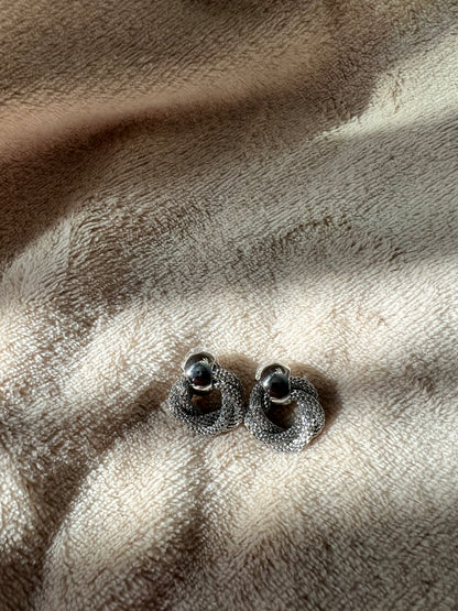 MINI “TWISTED MESH” stud earrings