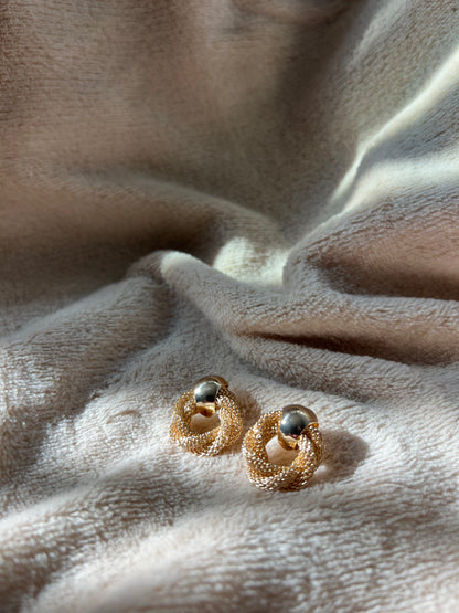 MINI “TWISTED MESH” stud earrings