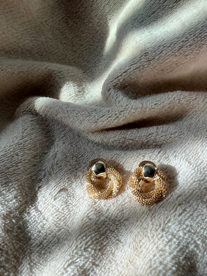 MINI “TWISTED MESH” stud earrings